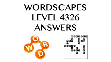 Wordscapes Level 4326 Answers