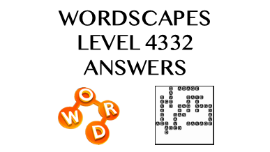 Wordscapes Level 4332 Answers