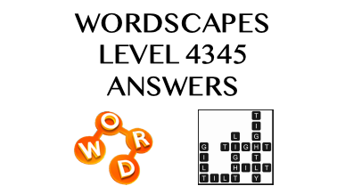Wordscapes Level 4345 Answers