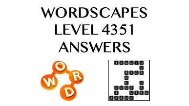 Wordscapes Level 4351 Answers