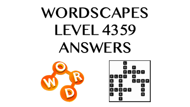 Wordscapes Level 4359 Answers