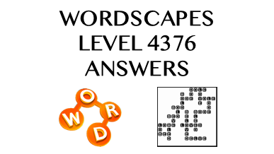 Wordscapes Level 4376 Answers