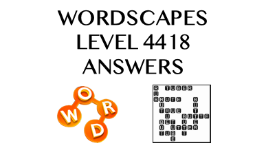 Wordscapes Level 4418 Answers