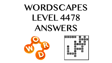 Wordscapes Level 4478 Answers