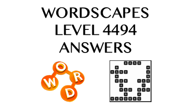 Wordscapes Level 4494 Answers
