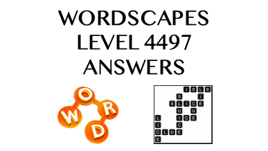 Wordscapes Level 4497 Answers