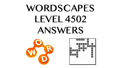 Wordscapes Level 4502 Answers