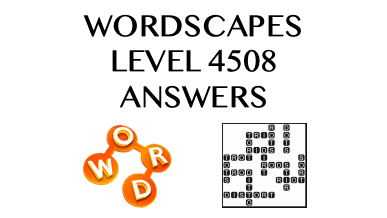 Wordscapes Level 4508 Answers