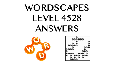 Wordscapes Level 4528 Answers
