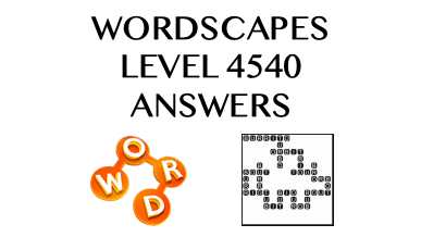 Wordscapes Level 4540 Answers