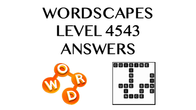 Wordscapes Level 4543 Answers