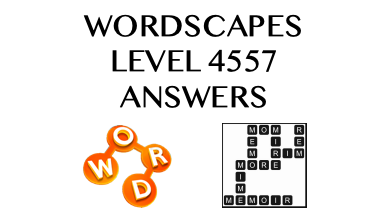Wordscapes Level 4557 Answers