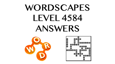 Wordscapes Level 4584 Answers