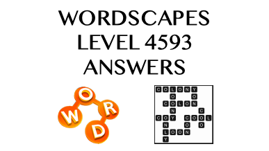 Wordscapes Level 4593 Answers