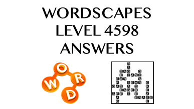Wordscapes Level 4598 Answers