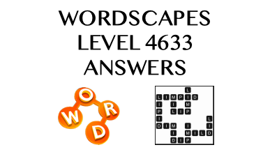 Wordscapes Level 4633 Answers