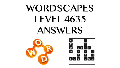 Wordscapes Level 4635 Answers