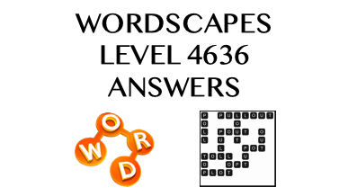 Wordscapes Level 4636 Answers