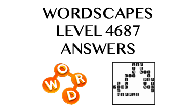 Wordscapes Level 4687 Answers