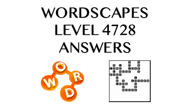 Wordscapes Level 4728 Answers