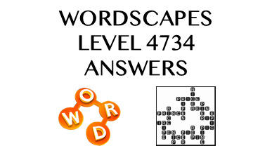 Wordscapes Level 4734 Answers