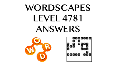 Wordscapes Level 4781 Answers