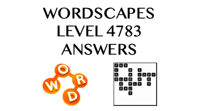 Wordscapes Level 4783 Answers