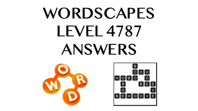Wordscapes Level 4787 Answers