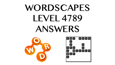 Wordscapes Level 4789 Answers