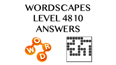 Wordscapes Level 4810 Answers