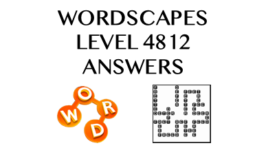 Wordscapes Level 4812 Answers