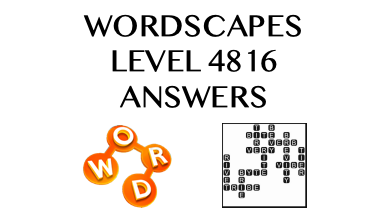 Wordscapes Level 4816 Answers