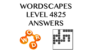 Wordscapes Level 4825 Answers