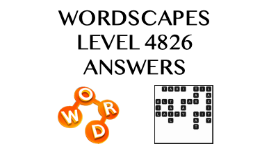 Wordscapes Level 4826 Answers