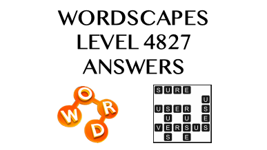 Wordscapes Level 4827 Answers