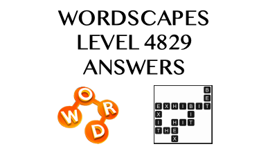 Wordscapes Level 4829 Answers