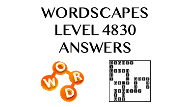 Wordscapes Level 4830 Answers