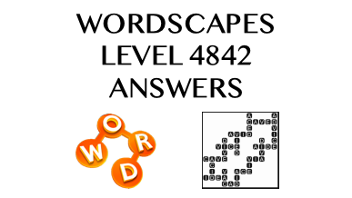 Wordscapes Level 4842 Answers