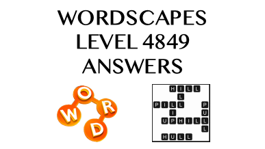 Wordscapes Level 4849 Answers