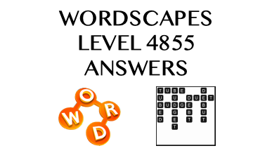 Wordscapes Level 4855 Answers