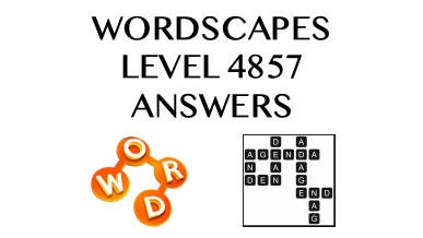 Wordscapes Level 4857 Answers