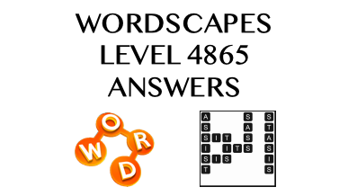 Wordscapes Level 4865 Answers