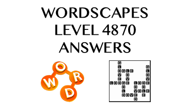 Wordscapes Level 4870 Answers