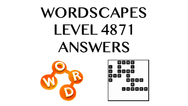 Wordscapes Level 4871 Answers