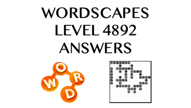 Wordscapes Level 4892 Answers