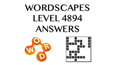 Wordscapes Level 4894 Answers