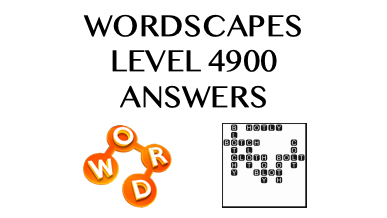 Wordscapes Level 4900 Answers