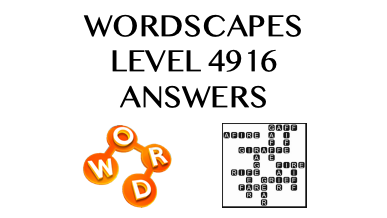 Wordscapes Level 4916 Answers