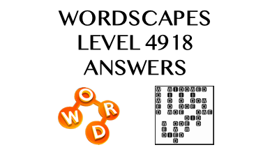 Wordscapes Level 4918 Answers