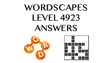 Wordscapes Level 4923 Answers